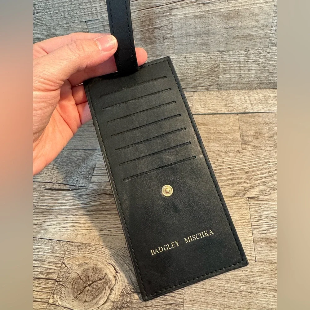 Badgley Mischka Black Leather Wallet NWT - Picture 3 of 5